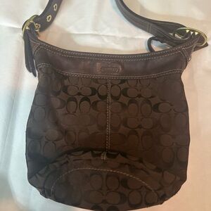 Coach Brown Signature Shoulder Bag